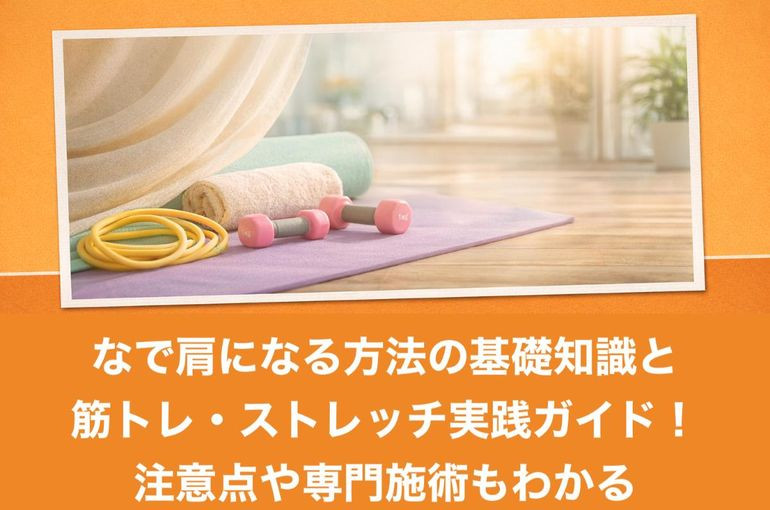 なで肩になる方法の基礎知識と筋トレ・ストレッチ実践ガイド！注意点や専門施術もわかる