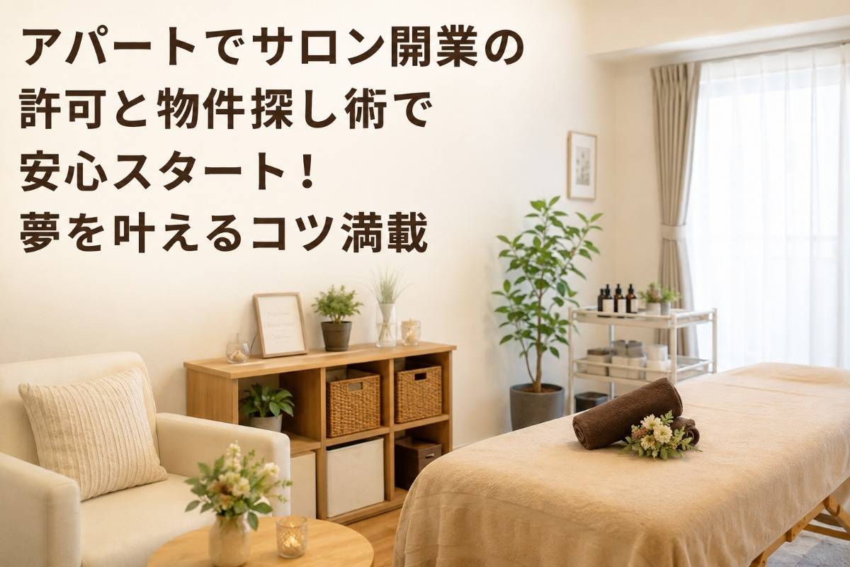 アパートでサロン開業の許可と物件探し術で安心スタート！夢を叶えるコツ満載