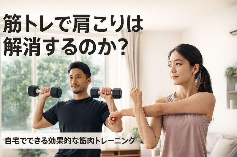 筋トレで肩こりは解消するのか？自宅でできる効果的な筋肉トレーニング